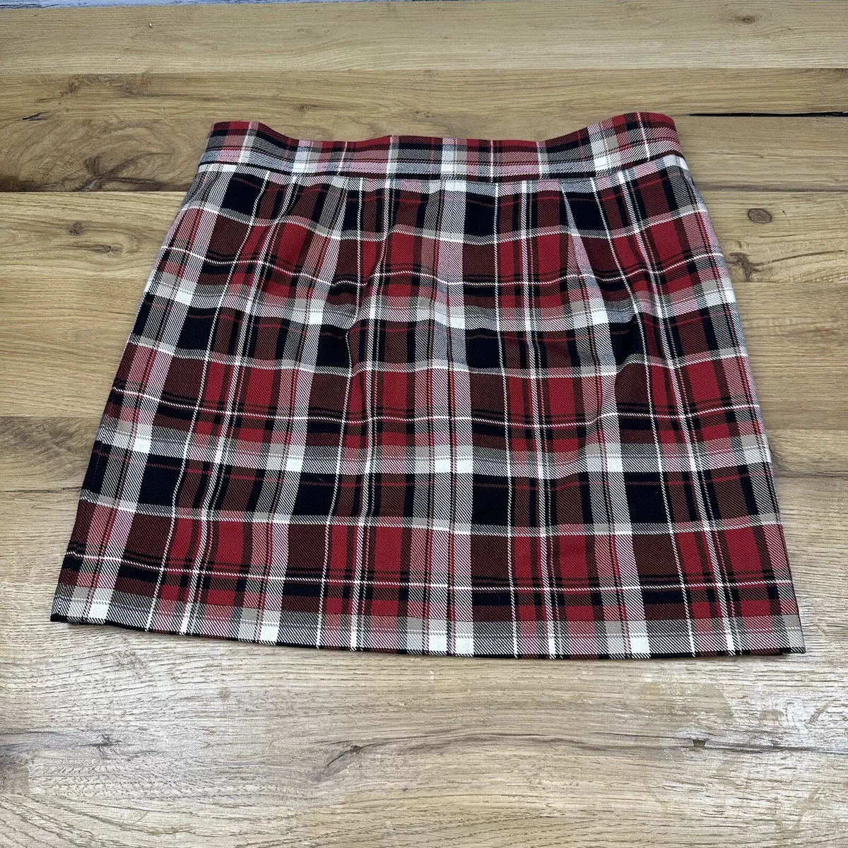 Rag Bone NY Leah Red Plaid Tartan Skirt UK 8 US Sz 6 Y2K Mini Lined Orig 395