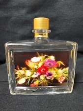 Suntory Whisky Royal 3D Flower Label Limited Glass bottle (empty) Rare Japan