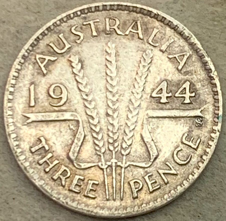 Collectible 1944 Australia 3 Pence – Scarce San Francisco Mint