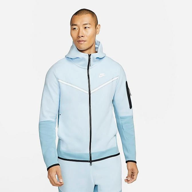 Baby blue nike tech hoodie hot sale