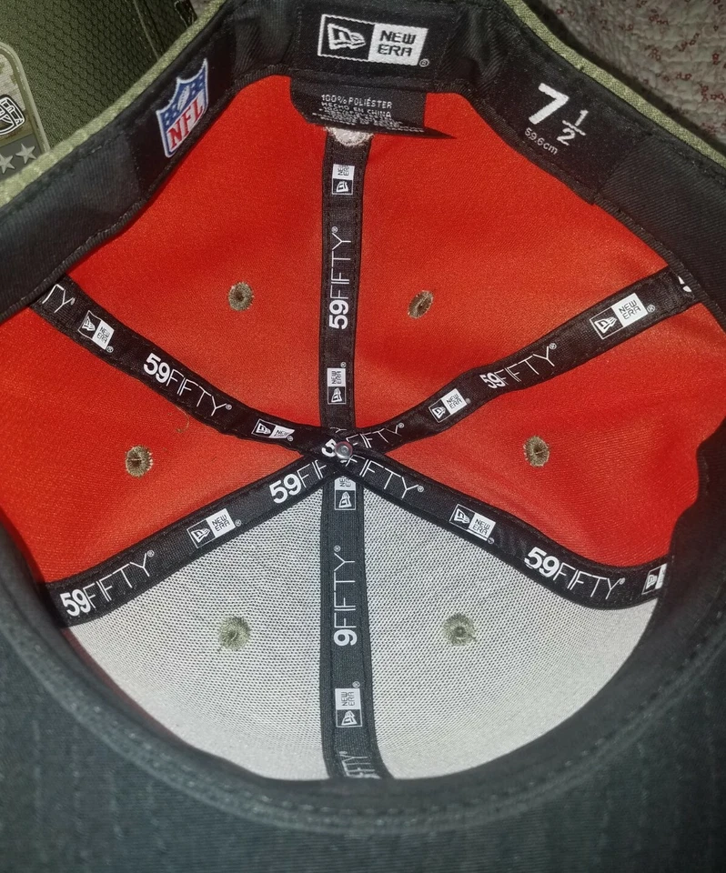 New Era 59FIFTY 2019 7 1/2 NFL RAIDERS Fuerzas Armadas Gorra Ajustada Camuflada Foto 4 de 4