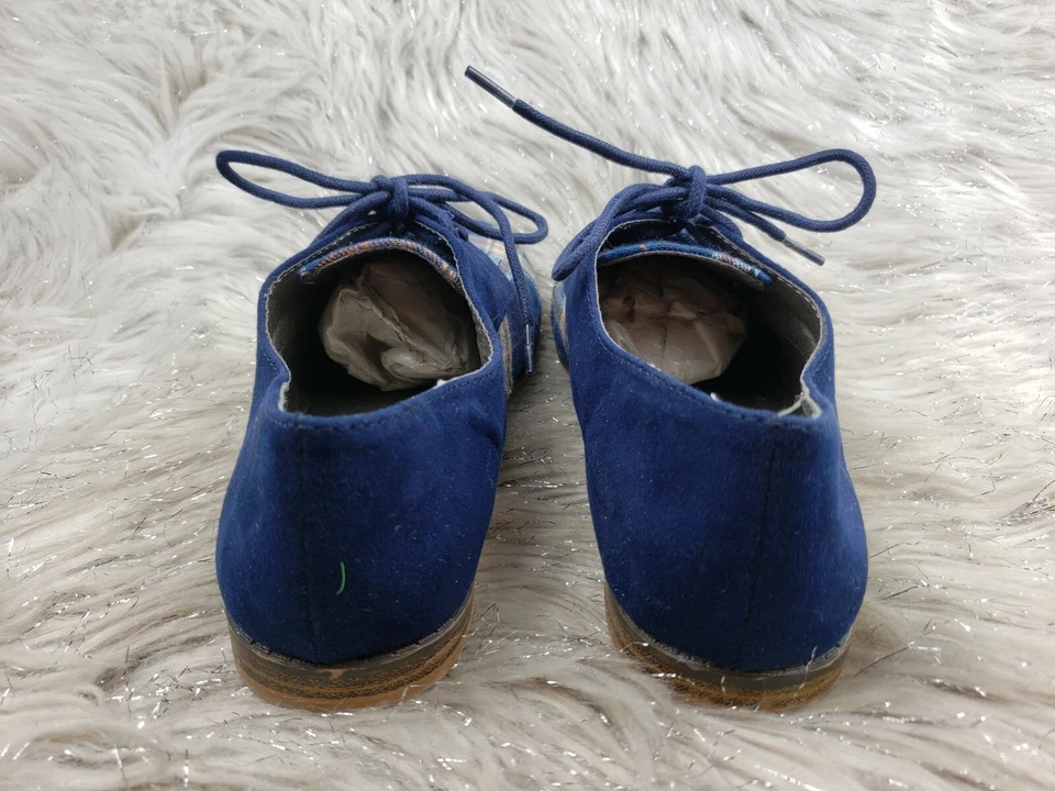 Zapatos informales QUPID azul a cuadros talla US 6,5 EUR 37,5 Foto 4 de 4