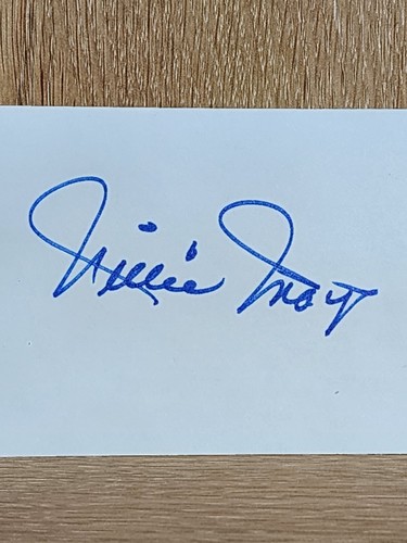 Willie Mays Autograph Auto Signed Index Card NY San Francisco Giants - Picture 2 of 3