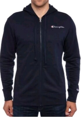*NWT* Champion Men s Full Zip Hoodie (Navy,MEDIUM)