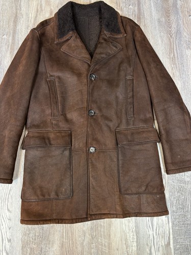 Z Zegna Leather Fur Coat Size L - Picture 7 of 17