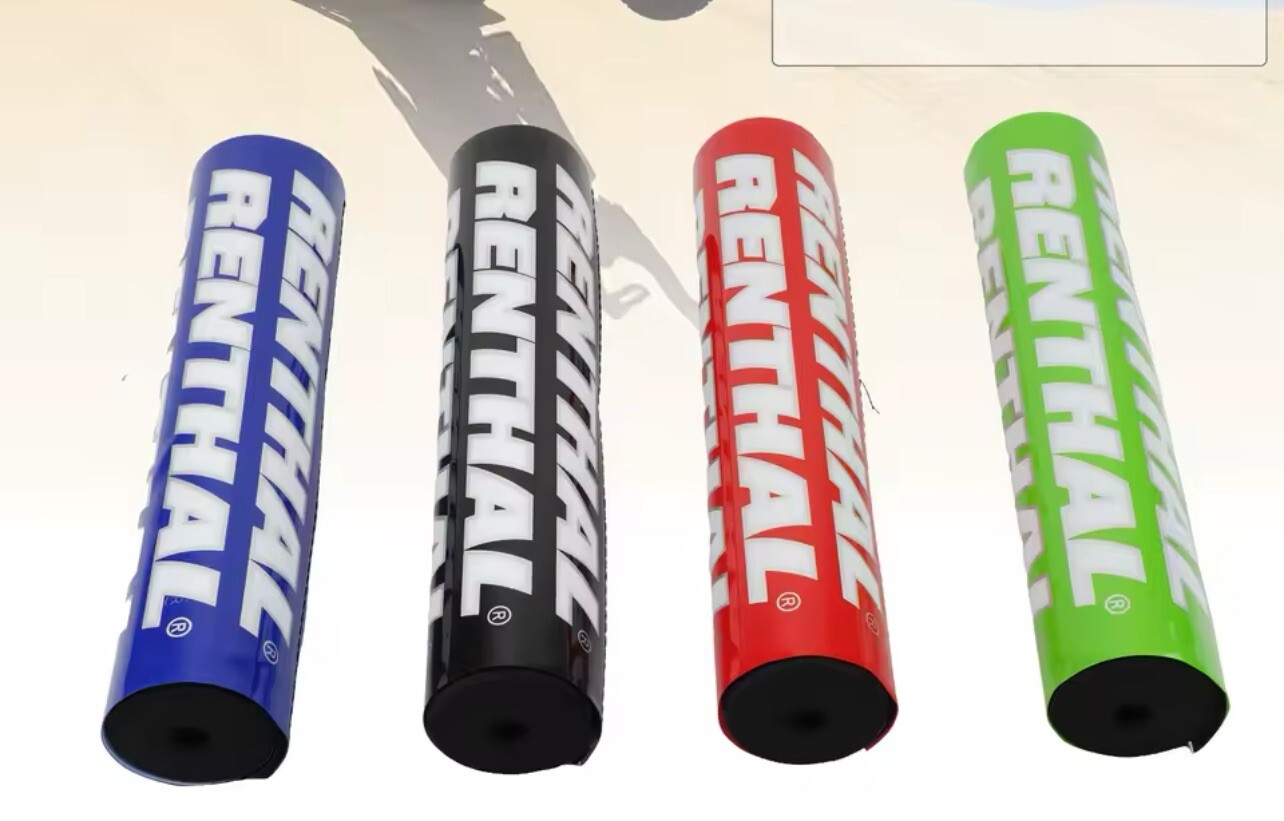 GREEN RENTHAL BAR PAD 9.8in/25cm Length, Fits 7/8 Handlebar, FREE USA SHIPPING