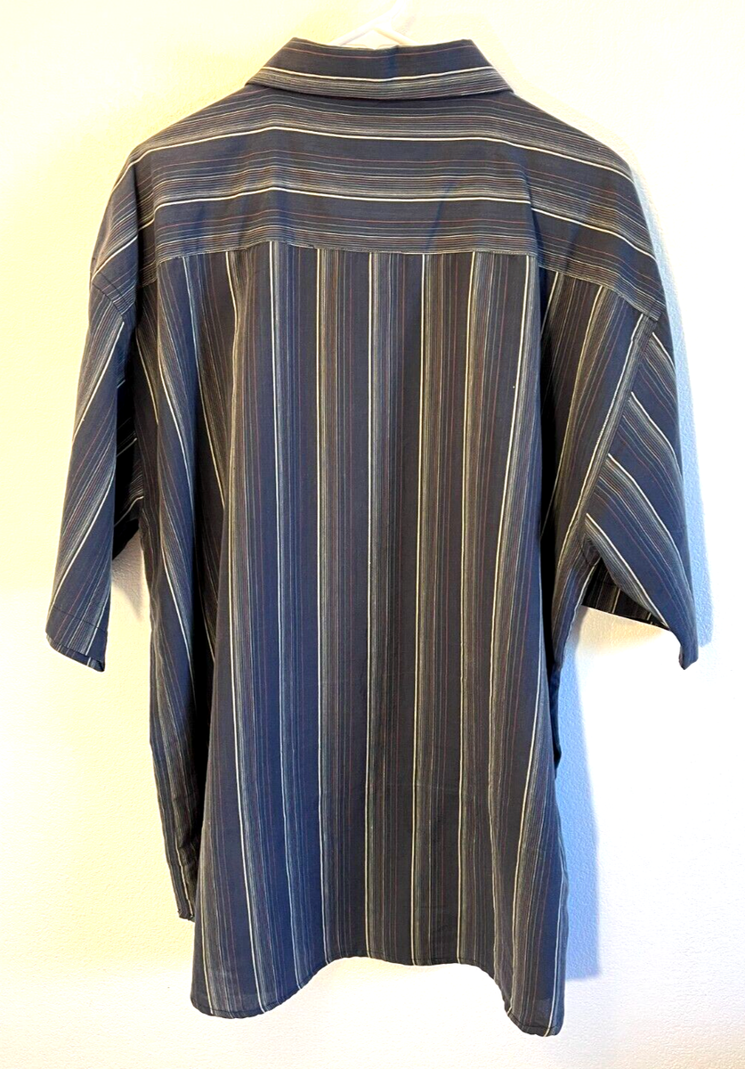 【JORDAN BRAND】JDN PG CAMP SHIRTボタンダウンシャツ おしゃれ Jordin men's size XL shirt top gray button down pinstriped
