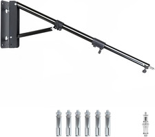 Ring Light Wall Mount Triangle Boom Arm 68"/173Cm, Adjustable Camera Mount for S