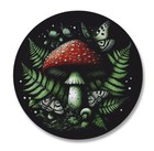 Fly Agaric Mushroom Vinyl Sticker Decal Gothic Botanical Cottagecore Moth Dark