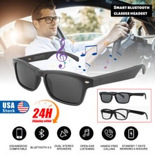Smart Glasses Polarized Bluetooth 5.0 Call Music Sunglasses Headset Headphone US