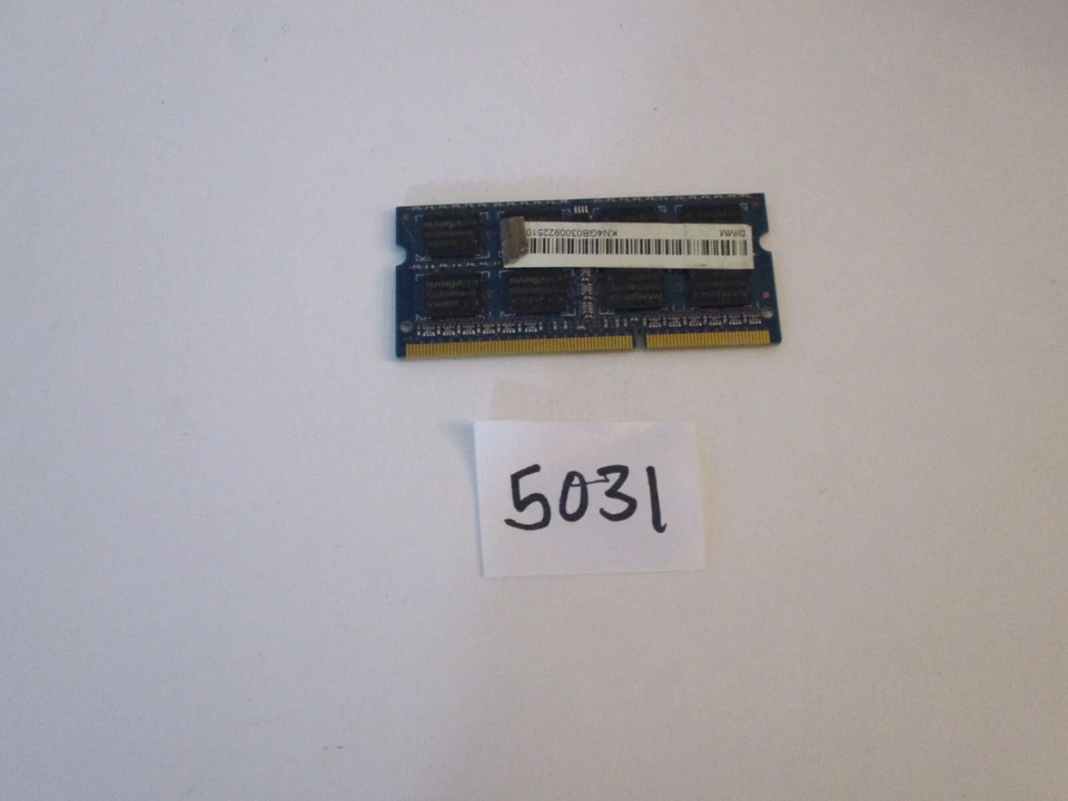 Nanya NT4GC64B8HG0NS-CG 4Gb 1333Mhz PC3-10600 DDR3 SODIMM laptop memory RAM 5031 - Image 2 of 2