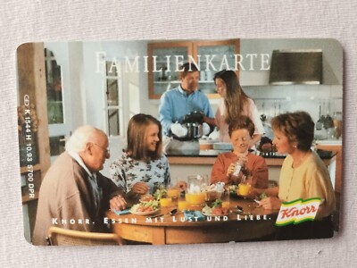 Knorr Familienkarte Telefonkarte 12DM/10.93/Neu+Mint/Auflage: 5.700 St.