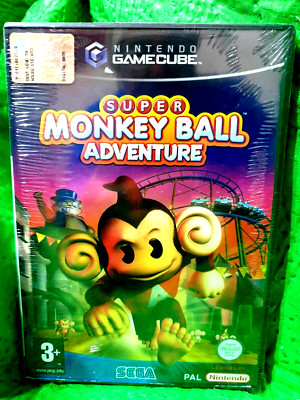 SUPER MONKEY BALL ADVENTURE Nintendo Game Cube PAL ITA SEALED.