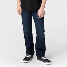 Cat  Jack Boys' Straight Fit Dark Wash Jeans Size 16
