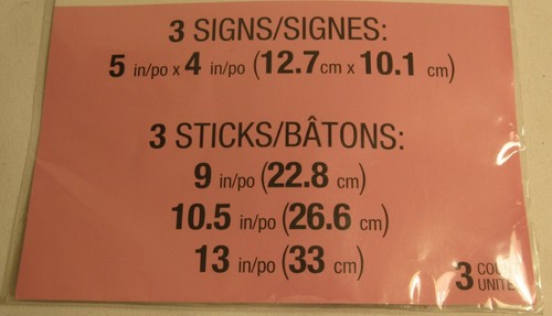 2pk Little Peanut Girl Centerpiece Sticks Pink Elephant 6 Signs + 8 Favor Boxes - Picture 4 of 8