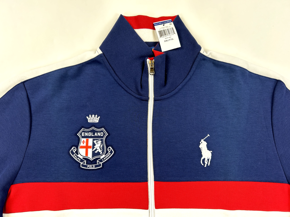 Polo Ralph Lauren Long Sleeve Full Zip England Track Jacket Polo Ralph Lauren Long Sleeve Full Zip England Track Jacket