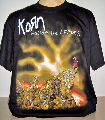 T-shirt Korn Tie Dye Rouge - Taille 2XL - Coton - Neuf Sans Étiquettes