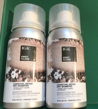 2 X IGK First Class Charcoal Detox Dry Shampoo 1oz / 45mL Travel Size