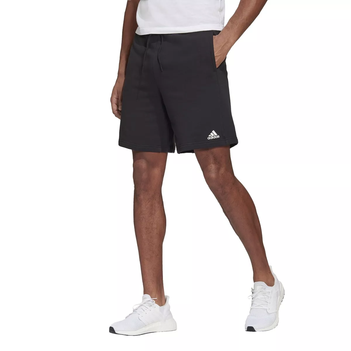 Adidas men's athletics cheap essential cotton shorts