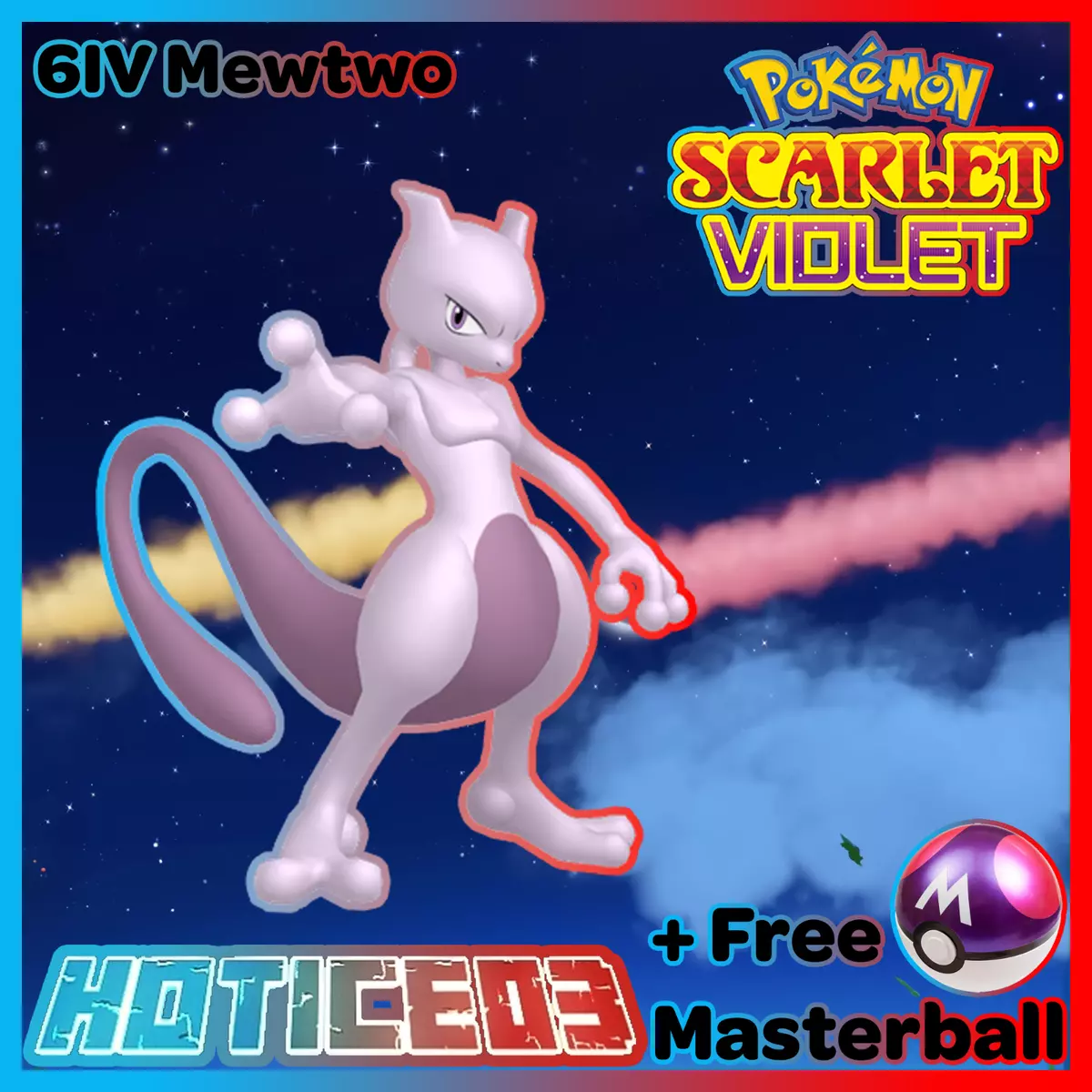 6IV Mewtwo Pokemon Scarlet & Violet 🚀Fast Trade🚀