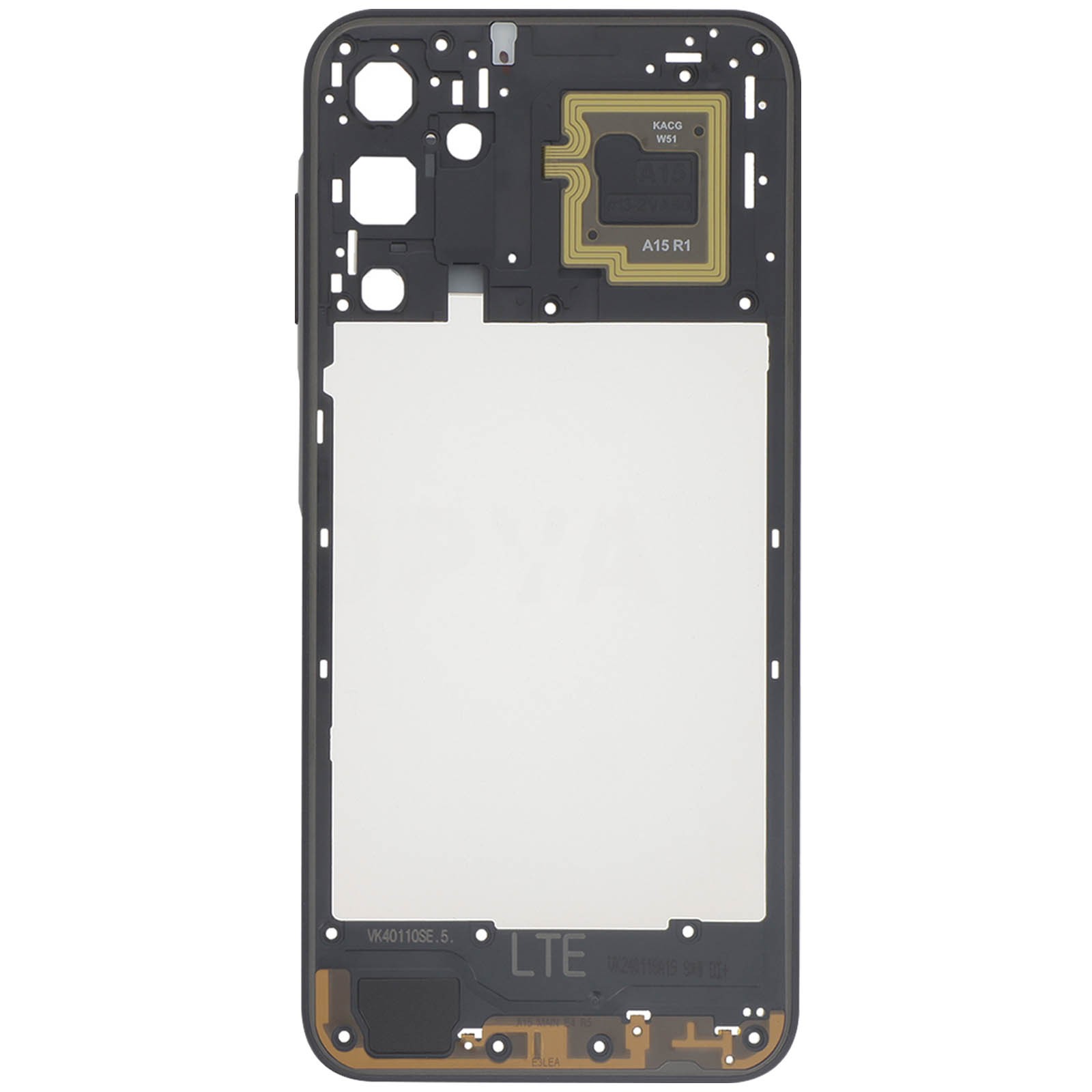 Châssis central Galaxy A15 4G robuste finition noire Service Pack - 2