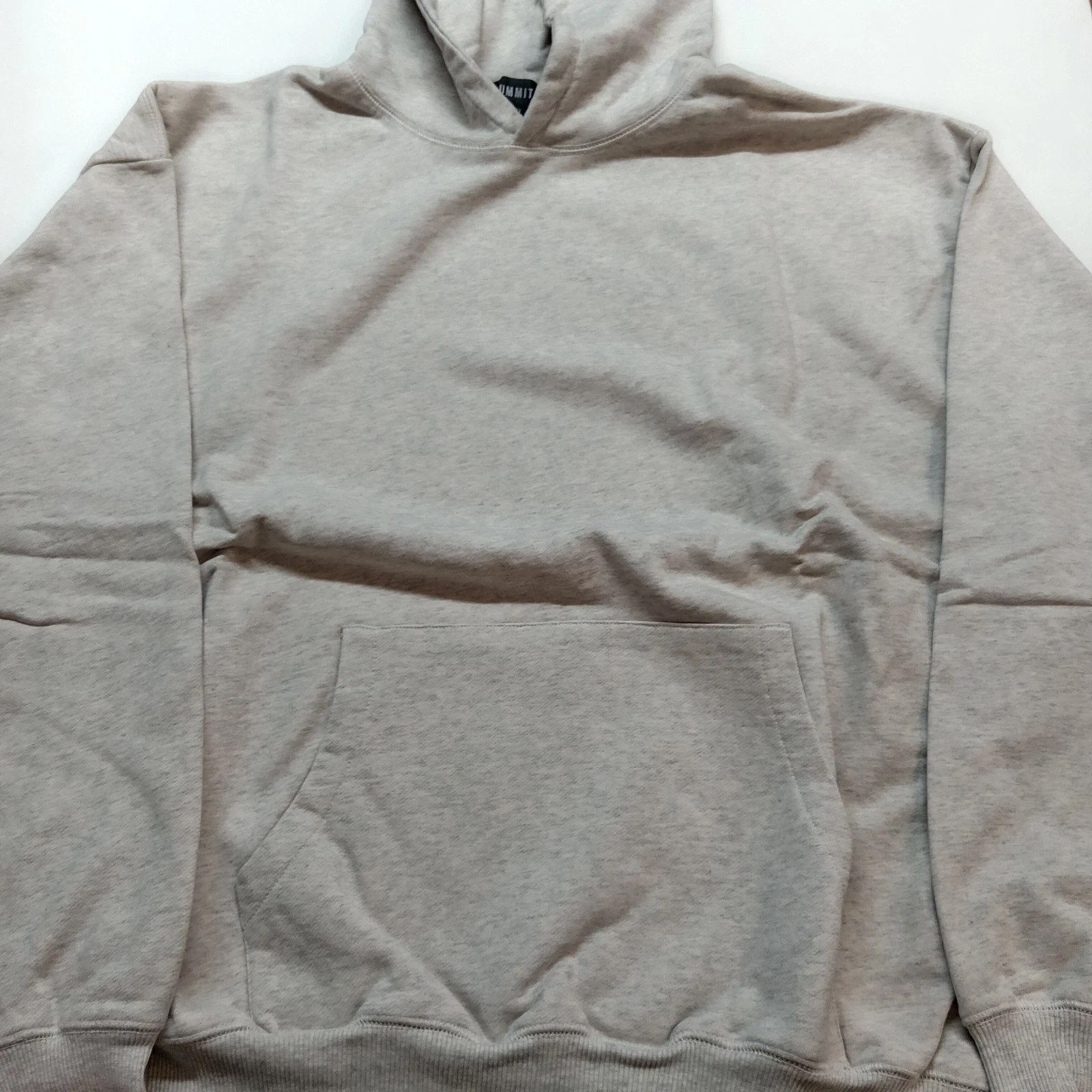 OFF WHITE SUMMIT UK Felpa con cappuccio da uomo XXL pesante a costine farina d'avena bianco sporco (2XL)