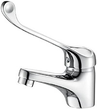 M11053 Bari, Basin Medical Handle, Bathroom Tap, Chrome, Silver
