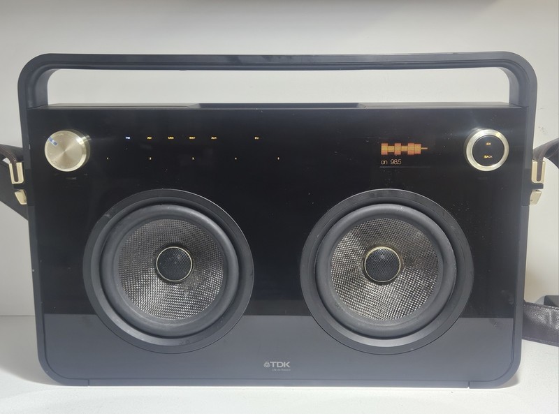 TDK Life On Record 2 Speaker Boombox model TP6802BLK Tested Works Great!