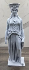 GREEK SCULPTURE CARYATID 14.4 INCH/365 MM, MUSEUM REPRODUCTION