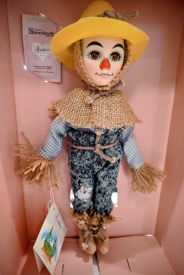 Mago de Oz Colección Libro de Cuentos Hombre Paja Muñeca Effanbee Nueva En Caja Foto 3 de 4