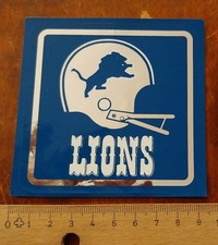 Adesivo Football Americano Detroit Lions 2 Pezzi carta tipo specchio
