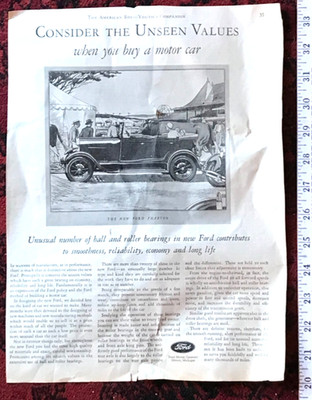 1929 Ford Model A T Phaeton ad Magazine