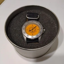 Veuve Clicquot Orange Analog Quartz Watch Nylon Band with Original Case