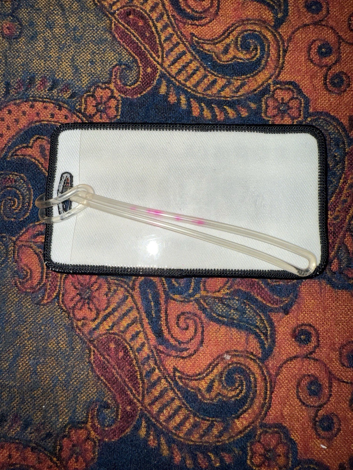 Vintage 1998 Official Widespread Panic License Plate Luggage Tag/Patch (4.5x3in)