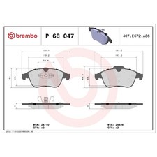 Brembo Bremsbelagsatz Bremsklötze vorne 8660000764 410607585R | 907725