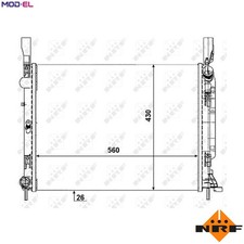 RADIATOR ENGINE COOLING 53001 FOR K9K802/806/800/812/808/608/628 1.5L 4cyl