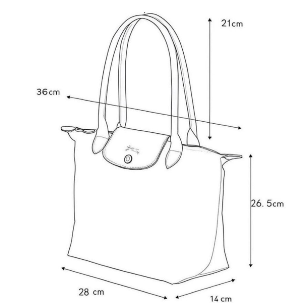 Longchamp Le Pliage Tote bag Recycled canvas  Red  M size