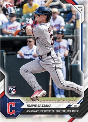 IN HAND Travis Bazzana RC 2026 MLB Topps NOW  Card 153 Rookie Guardians
