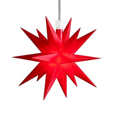 DecoTrend Sterntaler LED Mini-Stern - 18 Zacker - (12 cm Ø) (Batteriefach)