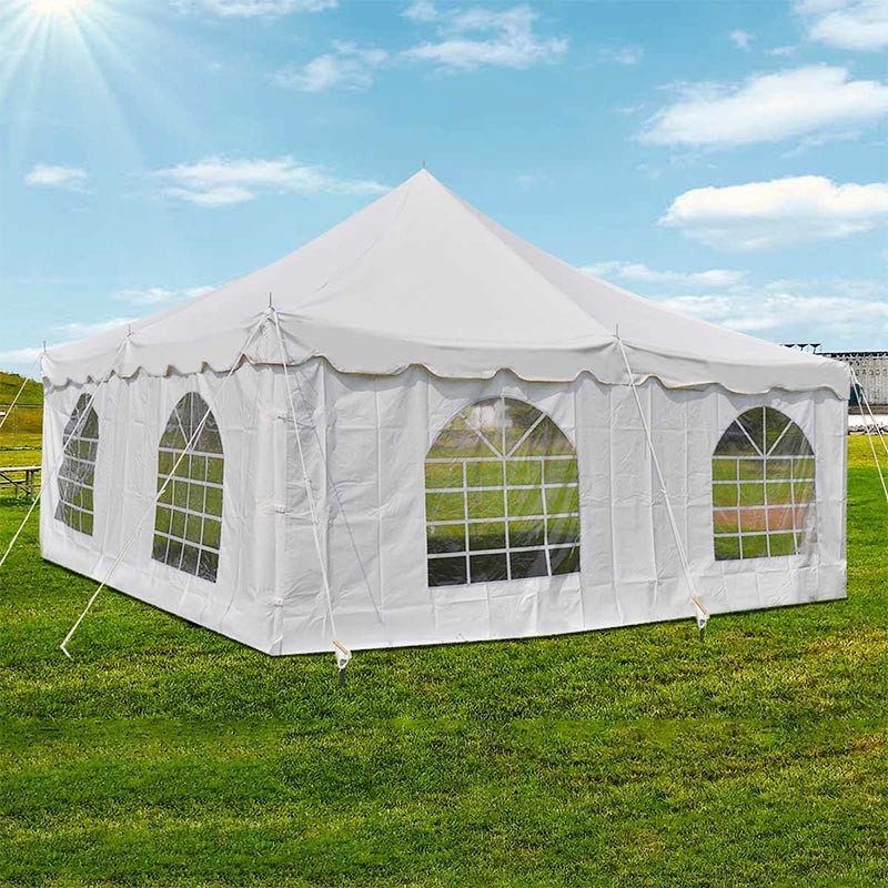 Commercial Frame Tent w Sidewalls 10x20 Yellow Canopy Waterproof Event Party