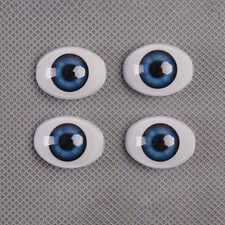 2PR Acrylic Eyes Blue Eyeballs for 20"-22" Realistic Reborn Baby Dolls Kits DIY