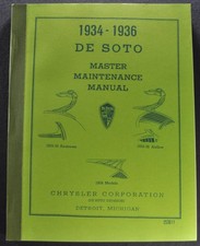 1934-1935-1936 Desoto Shop Maintenance Manual Airflow Airstream Reprint 1934-1935-1936 Desoto Shop Maintenance Manual Airflow Airstream Reprint