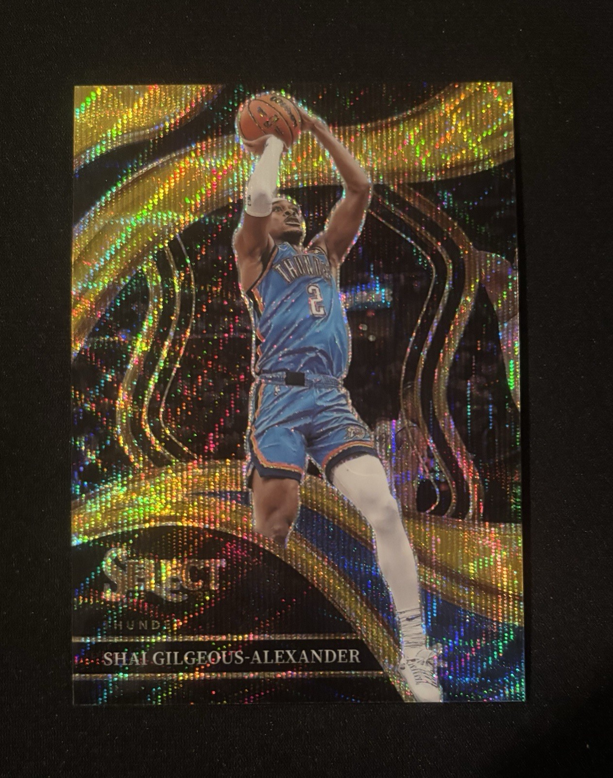 2023-24 Panini Select Courtside GOLD Prizm Shai Gilgeous-Alexander #’d/10