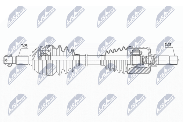NTY Antriebswelle NPW-PE-057 FüR CitroËN Peugeot-image