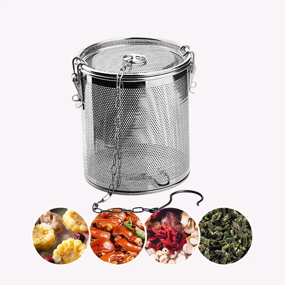 Stainless Steel Spice Filter, Stainless Steel 304 Tea Filter, Tea Filter Ball Filter with Carr...