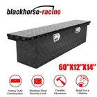 60"X12"X14" BLACK ALUMINUM PICKUP TRUCK TRUNK BED TOOL BOX TRAILER STORAGE+LOCK