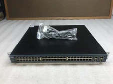 Cisco WS-C3560G-48TS-S Catalyst 3560G Series Switch w/ Rack Ears and Power Cable