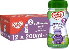 Cow & Gate 2 Follow On Baby Milk 6-12 Months, 200ml (Pack of 12)