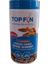 Freeze Dried Brine Shrimp Treats Color Enhancing All Natural Aquarium Fish Food