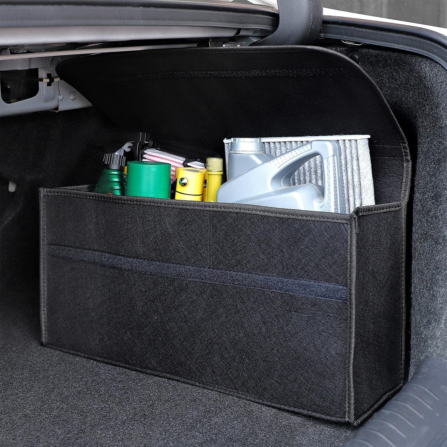 Vinsani Car Boot Organiser Bag anti Slip Foldable for Boot Storage Case Tool Bag